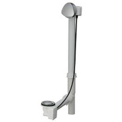 Geberit 150.156.FF.1- Geberit bathtub drain with TurnControl handle actuation, rough-in unit 17-24'' PP with ready-to-fit-set trim kit: biscuit | FaucetExpress.ca