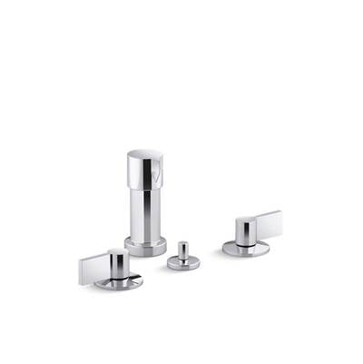 Kohler 77983-4-CP- Components(TM) widespread bidet faucet with Lever handles | FaucetExpress.ca