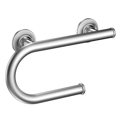 Moen LR2352DCH- Grab Bar Chrome 8'' Grab Bar With Paper Holder