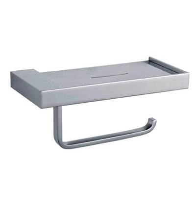 Laloo 9200 PN- Paper Holder with Shelf - Polished Nickel | FaucetExpress.ca