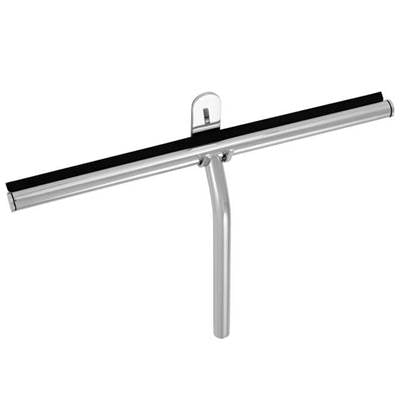 Laloo S0200 BN- Shower Glass Squeegee 13 3/8" - Brushed Nickel | FaucetExpress.ca