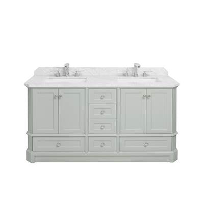 Icera 3250.602.03- Malibu Vanity Cabinet 60 in Ocean Grey | FaucetExpress.ca