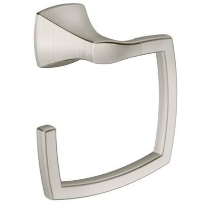 Moen YB5186BN- Voss Brushed Nickel Towel Ring