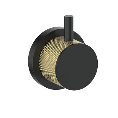 Vogt SV.DA.01.GB- Drava Thermostatic Volume Control Valve and Trim 3/4' Matte Gold Matte Black