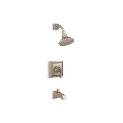 Kohler TS461-4V-BV- Memoirs® Stately Rite-Temp® bath and shower valve trim with Deco lever handle, spout and 2.5 gpm showerhead | FaucetExpress.ca