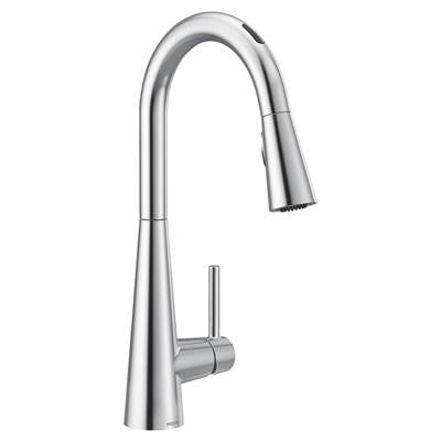 Moen 7864EVC- Sleek U by Moen Smart Pulldown Kitchen Faucet with Voice Control and MotionSense