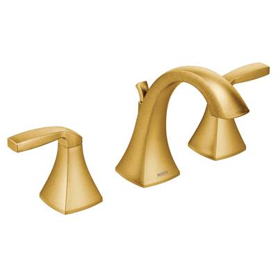 Moen T6905BG- Voss 8 in. Widespread 2-Handle High-Arc Bathroom Faucet Trim Kit in Brushed Gold (Valve Not Included)