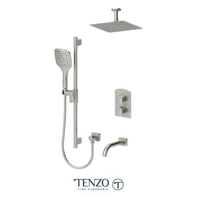 Tenzo F-DET33-511315-BN- Trim For Delano T-Box Kit 3 Functions Thermo Brushed Nickel Finish
