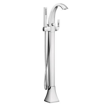 Moen 695- Voss 1-Handle Floor Mount Tub Filler in Chrome