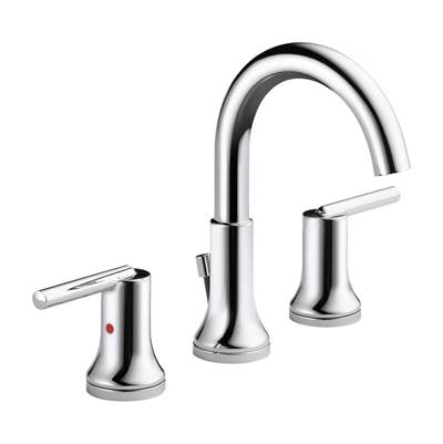 Delta 3559-MPU-DST- Widespread Bath Faucet W/ Metal Pop-Up | FaucetExpress.ca