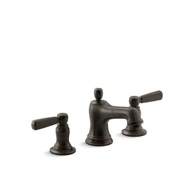 Kohler 10577-4-2BZ- Bancroft® Widespread bathroom sink faucet with metal lever handles | FaucetExpress.ca