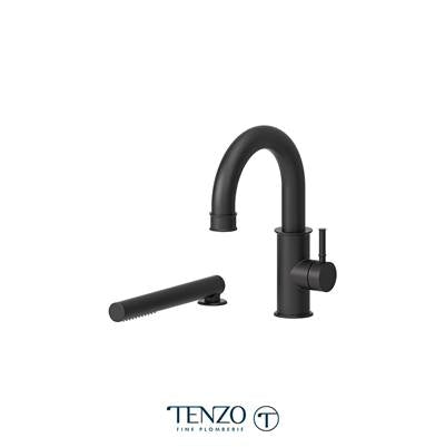 Tenzo ALY31-MB- Deck Mount 2 Pcs Tub Filler Alyss Matte Black