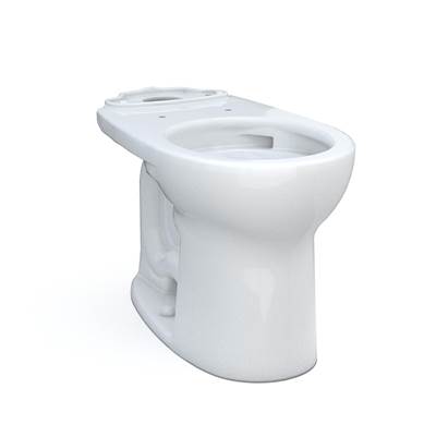 Toto C775CEFG#01- Toto Drake Round Tornado Flush Toilet Bowl With Cefiontect Cotton White