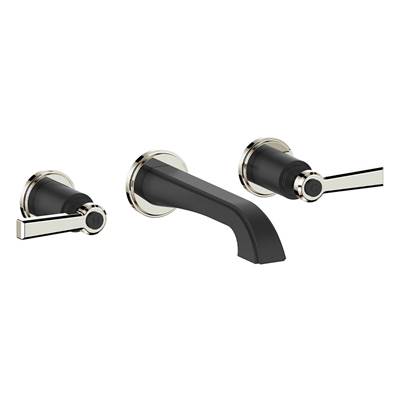 Vogt TM.Z1.1500.PB- Zehn Trim for Wall Mount Lavatory Faucet without Pop-Up Polished Nickel Matte Black