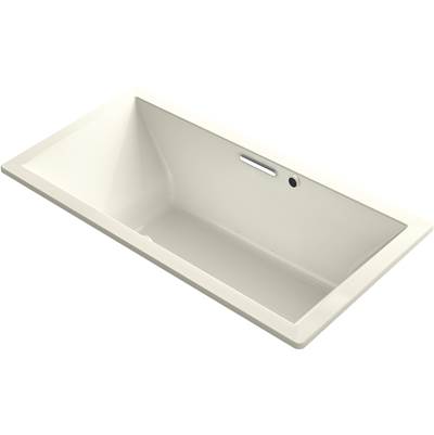Kohler 1835-GHW-96- Underscore Rectangle 72-in X 36-in Heated Bubblemassage Air Bath With Bask, Center Drain | FaucetExpress.ca
