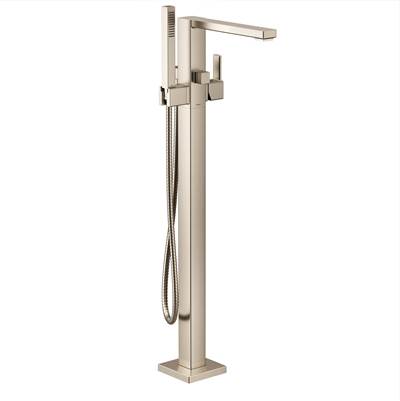 Moen S905BN- 90 Degree Freestanding Floor Mount Tub Filler with Handshower