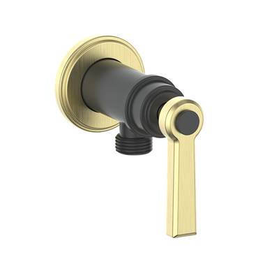 Vogt EC.Z1.02.GB- Zehn Brass Elbow Connector with Shut-Off Matte Gold Matte Black
