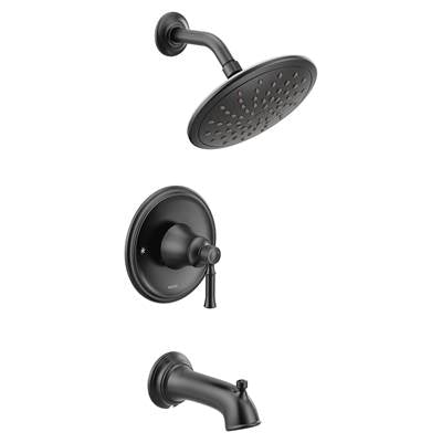 Moen T2283EPBL- Dartmoor 1-Handle Tub And Shower Trim Kit With Eco-Performance Rainshower In Matte Black