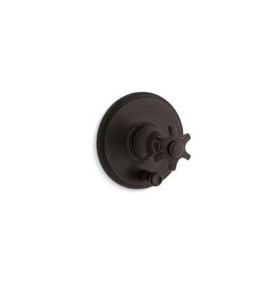 Kohler T72768-3M-2BZ- Artifacts® Rite-Temp(R) pressure-balancing valve trim with push-button diverter and prong handle | FaucetExpress.ca