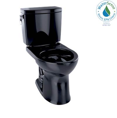 Toto CST453CUF#51- Drake Ii 1G Round Front Bowl & Tank C453Cuf + St453U - Ebony | FaucetExpress.ca