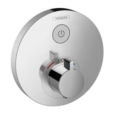 Hansgrohe 15744001- HG Showerselect E Thermostatic Trim 1 Function, Round - FaucetExpress.ca
