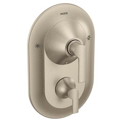 Moen TS2200BN- Doux Posi-Temp with Built-in 3-Function Transfer Valve Trim Kit, Valve Required, Brushed Nickel