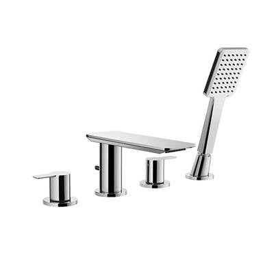 Ca'bano CA3030499- 4 Piece deck mount tub filler with hand spray