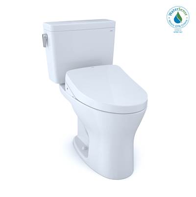 Toto MW7463046CEMFG.10#01- Drake WASHLET+ Two-Piece EL Dual Flush 1.28/0.8 GPF Universal Height with 10'' Rough-In DYNAMAX TORNADO FLUSH Toilet with S500e Bidet Seat | FaucetExpress.ca