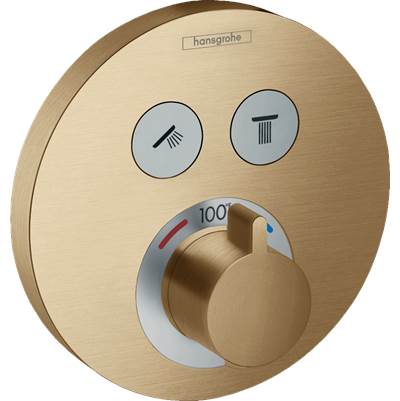 Hansgrohe 15743141- HG Showerselect E Thermostatic Trim 2 Function, Round - FaucetExpress.ca