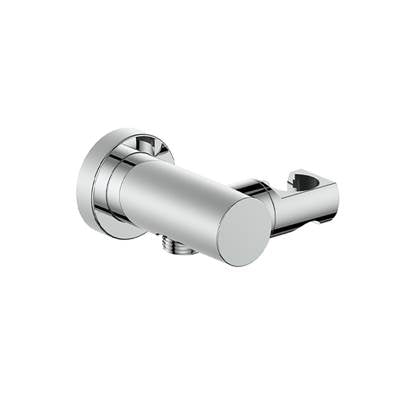 Vogt EC.02.03.BN- Round Elbow Connector with Handheld Holder Brushed Nickel