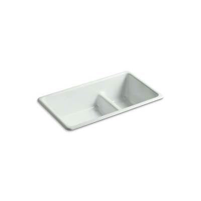 Kohler 6625-FF- Iron/Tones® 33'' x 18-3/4'' x 9-5/8'' Smart Divide® Top-mount/undermount large/medium kitchen sink | FaucetExpress.ca