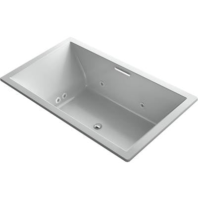 Kohler 1174-XHGH-95- Underscore Rectangle 72-in X 42-in Heated Bubblemassage Air Bath With Whirlpool, Center Drain | FaucetExpress.ca