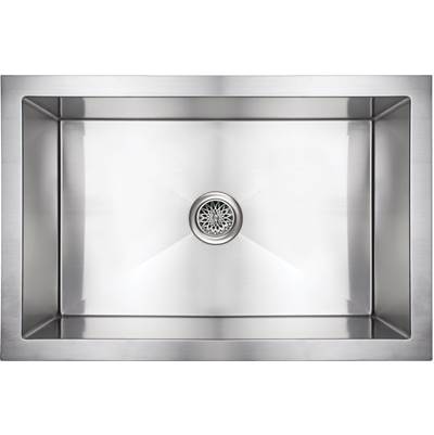 Linkasink C070-30 - Smooth Inset Apron Front Smooth Farm House Kitchen Sink - Undermount