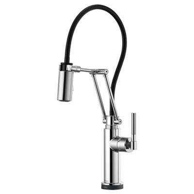 Brizo 64243LF-PC- Articulating With Smarttouch, Knurled Handle | FaucetExpress.ca