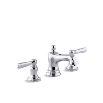 Kohler 10577-4-CP- Bancroft® Widespread bathroom sink faucet with metal lever handles | FaucetExpress.ca