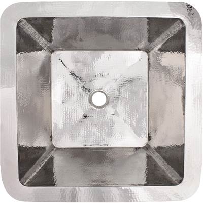 Linkasink C007-2 - Hammered Large Square with 2'' drain opening