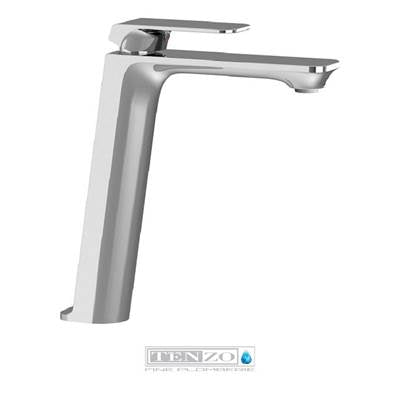 Tenzo QU12- Quantum Single Hole Tall Lavatory Faucet With (Overflow) Drain