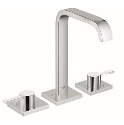 Grohe 2019100A- Grohe Allure 3-hole lavatory wideset, lever handles | FaucetExpress.ca