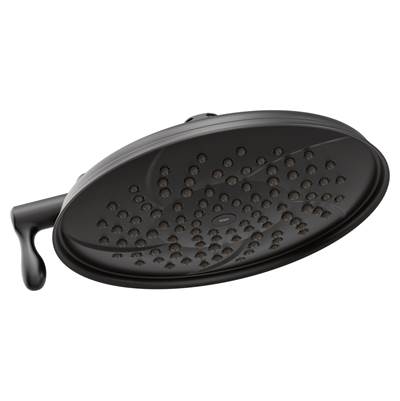 Moen S1311BL- Isabel 8-Inch Two-Function Showerhead with Immersion Technology, Matte Black