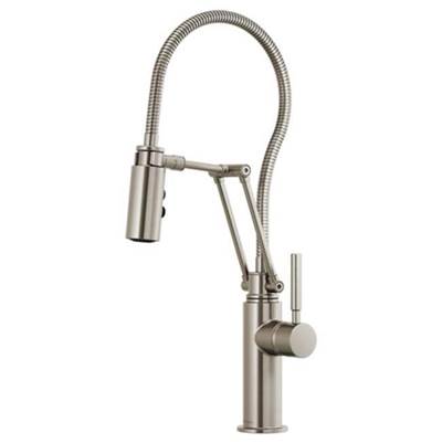 Brizo 63121LF-SS- Articulating Faucet With Finished Hose