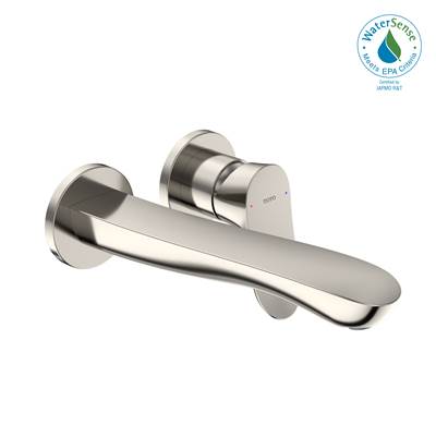 Toto TLG01311U#PN- TOTO GO 1.2 GPM Wall-Mount Single-Handle L Bathroom Faucet with COMFORT GLIDE Technology, Polished Nickel | FaucetExpress.ca