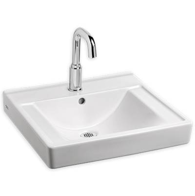 American Standard 9024021EC.020- Decorum Wall-Hung Everclean Sink With Center Hole Only And Extra Left-Hand Hole