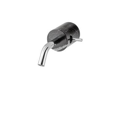 Aquabrass - Cl28 Marmo Wallmount Lav Faucet-1 Handle -Black