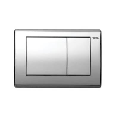 Toto YT820#CP- Convex Push Plate For In Wall Tank Sys- Polished Chrome | FaucetExpress.ca