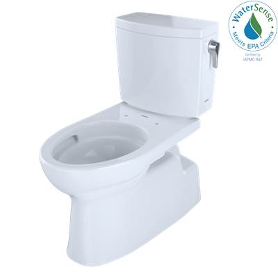 Toto CST474CUFRG#01- Vespin Ii 1G Elong Bowl & Tank Ct474Cufg + St453Ur - Cotton | FaucetExpress.ca