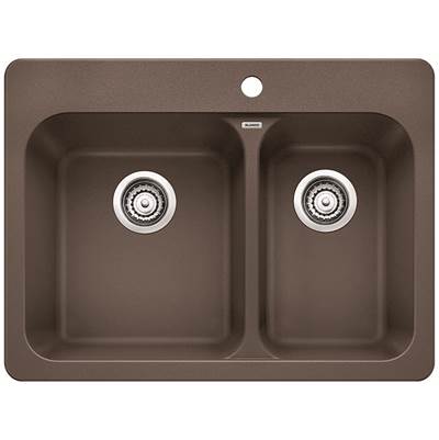 Blanco 401127- VISION 1 ½ Drop-in Kitchen Sink, SILGRANIT®, Café | FaucetExpress.ca