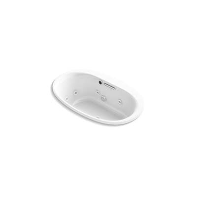 Kohler 5714-JH-0- Underscore® Oval 60'' x 36'' heated whirlpool bath with center drain | FaucetExpress.ca