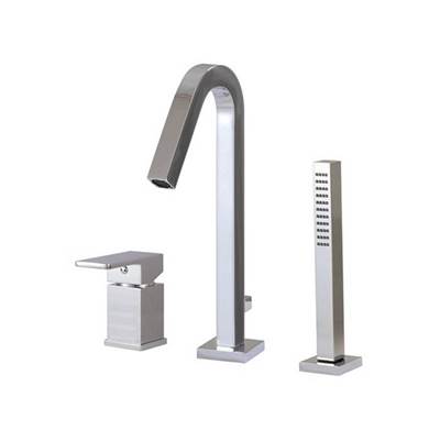 Aquabrass - X7713 Xsquare 3 Pce Tub Filler Faucet - Pressure Balance