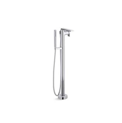 Kohler T73087-4-CP- Composed® floor-mount bath filler trim with handshower | FaucetExpress.ca