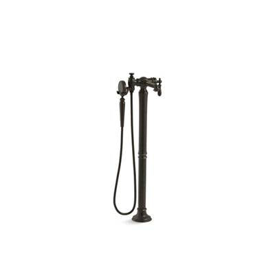 Kohler T72790-9M-2BZ- Artifacts® floor-mount bath filler trim with handshower | FaucetExpress.ca